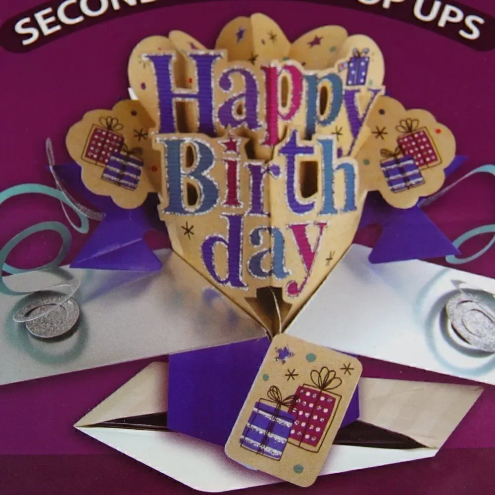 Pop Up Happy Birthday Greeting Card